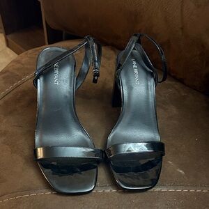 Lane Bryant Black Strappy Heels